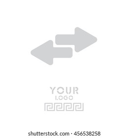 Web line icon. Arrows right - left
