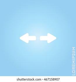 Web line icon. Arrows right - left
