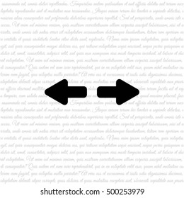Web line icon. Arrows right - left