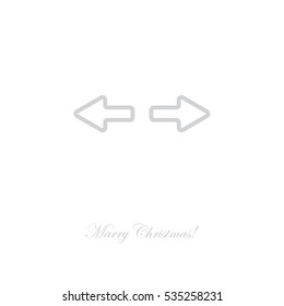 Web line icon. Arrows right - left