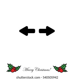 Web line icon. Arrows right - left