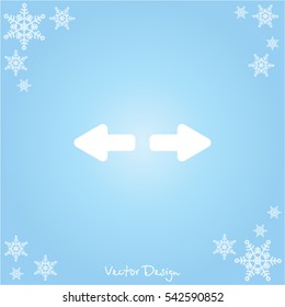 Web line icon. Arrows right - left