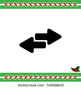Web line icon. Arrows right - left