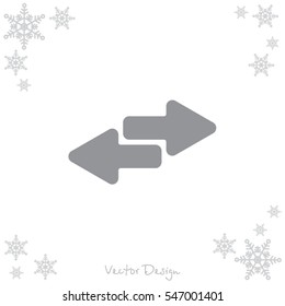 Web line icon. Arrows right - left