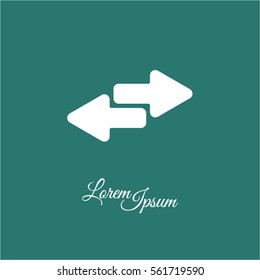 Web line icon. Arrows right - left