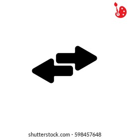 Web line icon. Arrows right - left