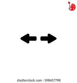 Web line icon. Arrows right - left