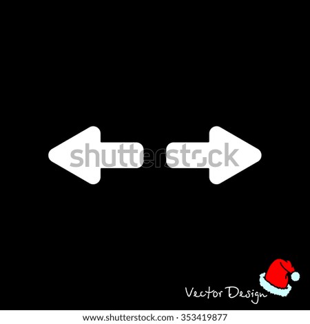 Web line icon. Arrows right - left