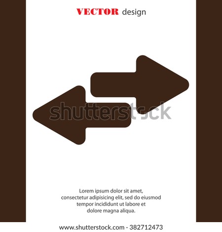Web line icon. Arrows right - left