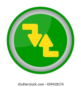 Web line icon. Arrows (right-down and left-up)