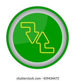 Web line icon. Arrows (right-down and left-up)