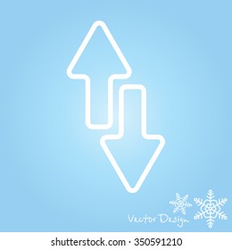 Web line icon. Arrows up-down