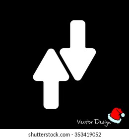 Web line icon. Arrows up-down