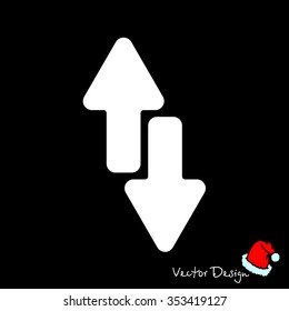 Web line icon. Arrows up-down
