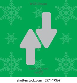 Web line icon. Arrows up-down