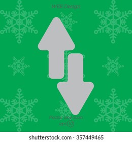 Web line icon. Arrows up-down