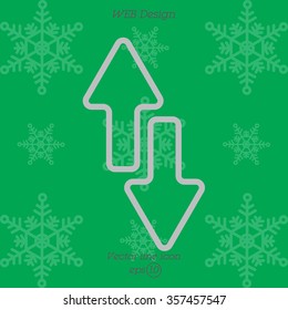 Web line icon. Arrows up-down