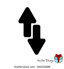 Web line icon. Arrows up-down