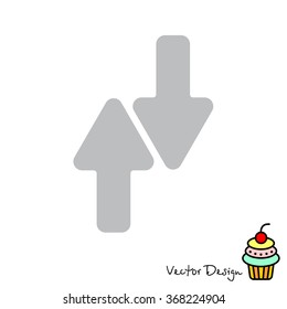 Web line icon. Arrows up-down