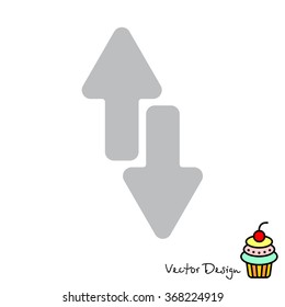 Web line icon. Arrows up-down