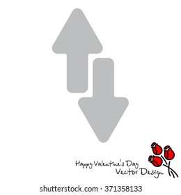 Web line icon. Arrows up-down