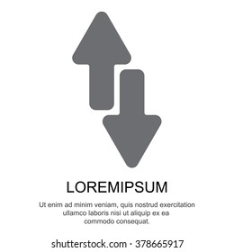Web line icon. Arrows up-down