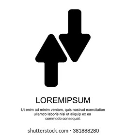 Web line icon. Arrows up-down