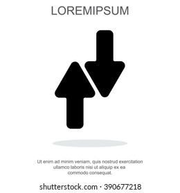 Web line icon. Arrows up-down