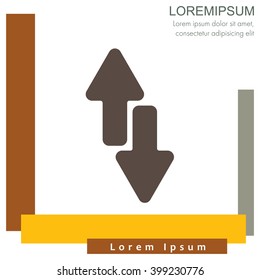 Web line icon. Arrows up-down