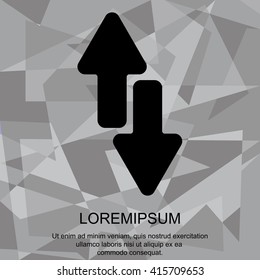 Web line icon. Arrows up-down