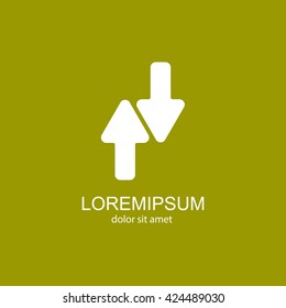 Web line icon. Arrows up-down