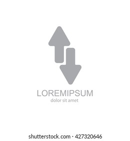 Web line icon. Arrows up-down