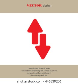 Web line icon. Arrows up-down