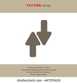 Web line icon. Arrows up-down