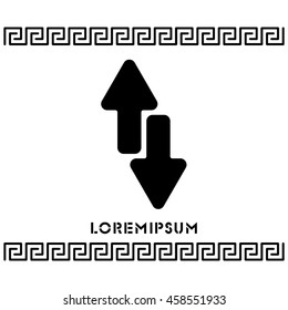 Web line icon. Arrows up-down