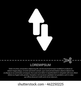 Web line icon. Arrows up-down