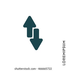 Web line icon. Arrows up-down