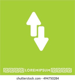 Web line icon. Arrows up-down
