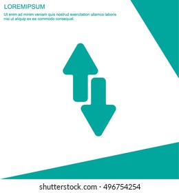 Web line icon. Arrows up-down