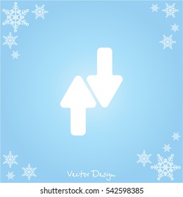 Web line icon. Arrows up-down