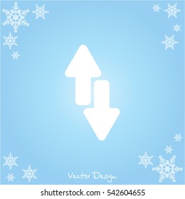 Web line icon. Arrows up-down