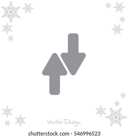 Web line icon. Arrows up-down