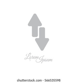 Web line icon. Arrows up-down