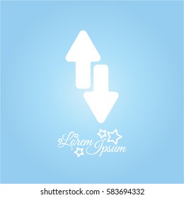 Web line icon. Arrows up-down