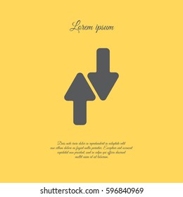 Web line icon. Arrows up-down