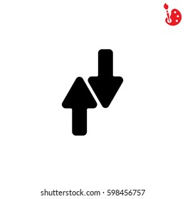 Web line icon. Arrows up-down