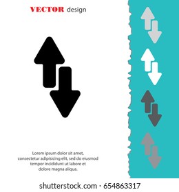 Web line icon. Arrows up-down