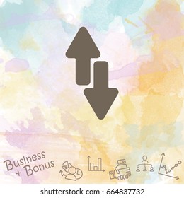 Web line icon. Arrows up-down