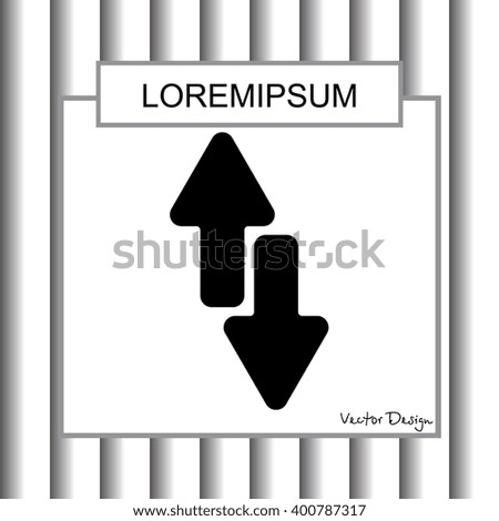 Web line icon. Arrows up-down