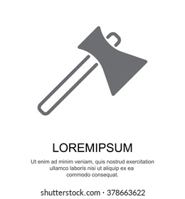 Web line icon. Axe